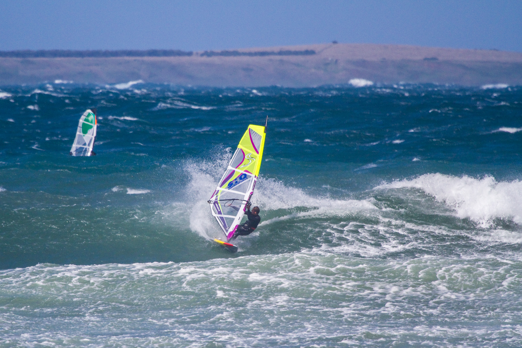 windsurfing at point leo suicide